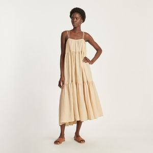 Everlane Cream strappy Maxi Dress XS